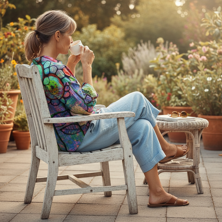 Fenna | Artistic Bloom Blouse