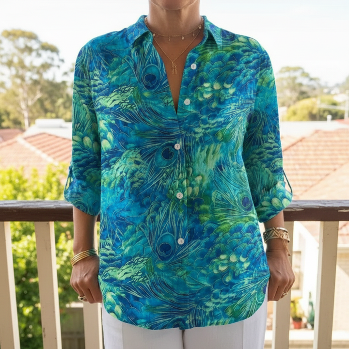 Florina | Peacock Grace Blouse