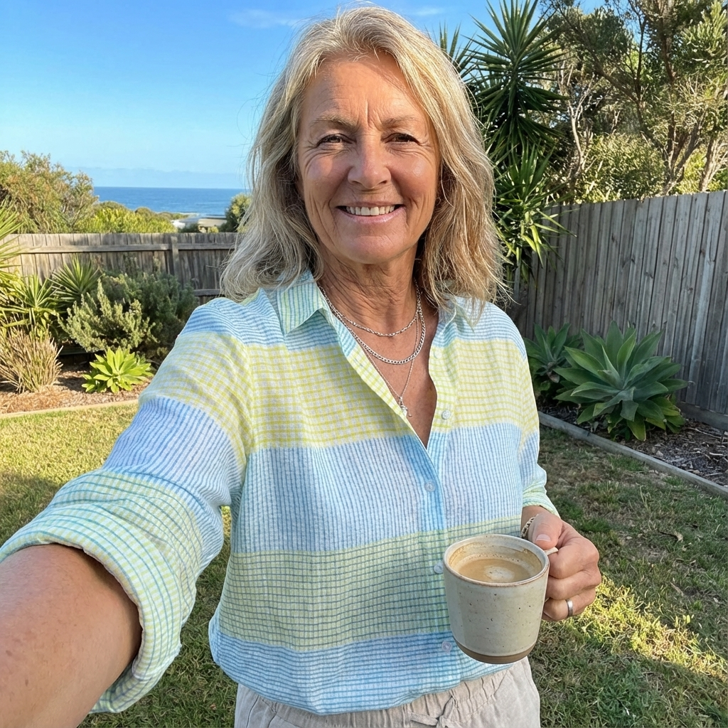 Filippa | Pastel Grid Blouse