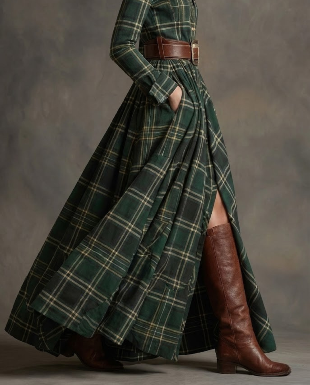 Kinsley | Vintage Style Maxi Shirt Dress