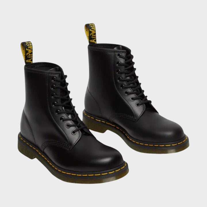 Mariana | Military Style Leather Boots with Laces