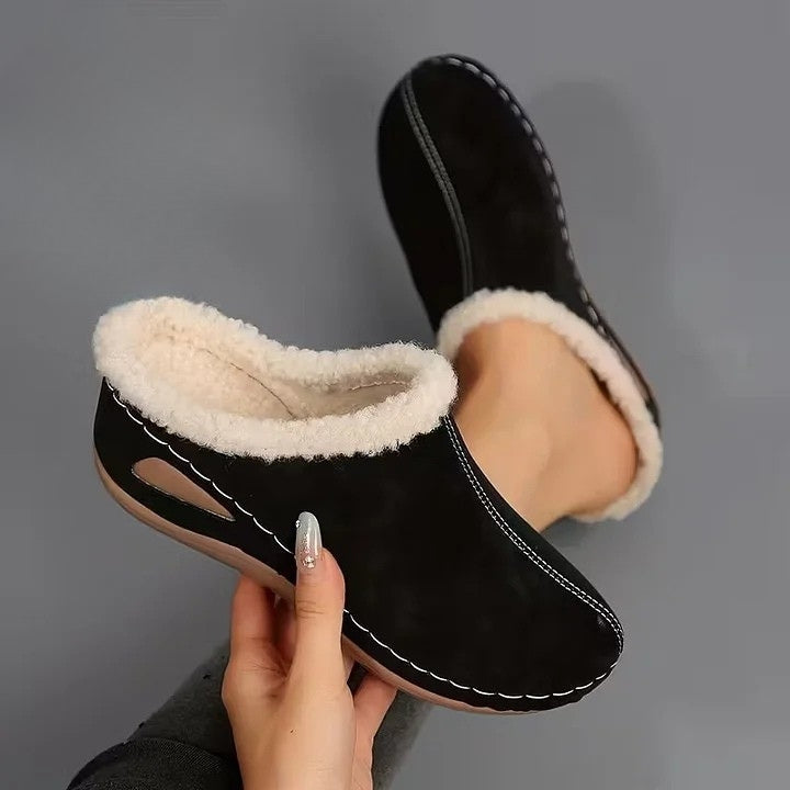 Nadine │ Fur-Lined Slip-On Sandal