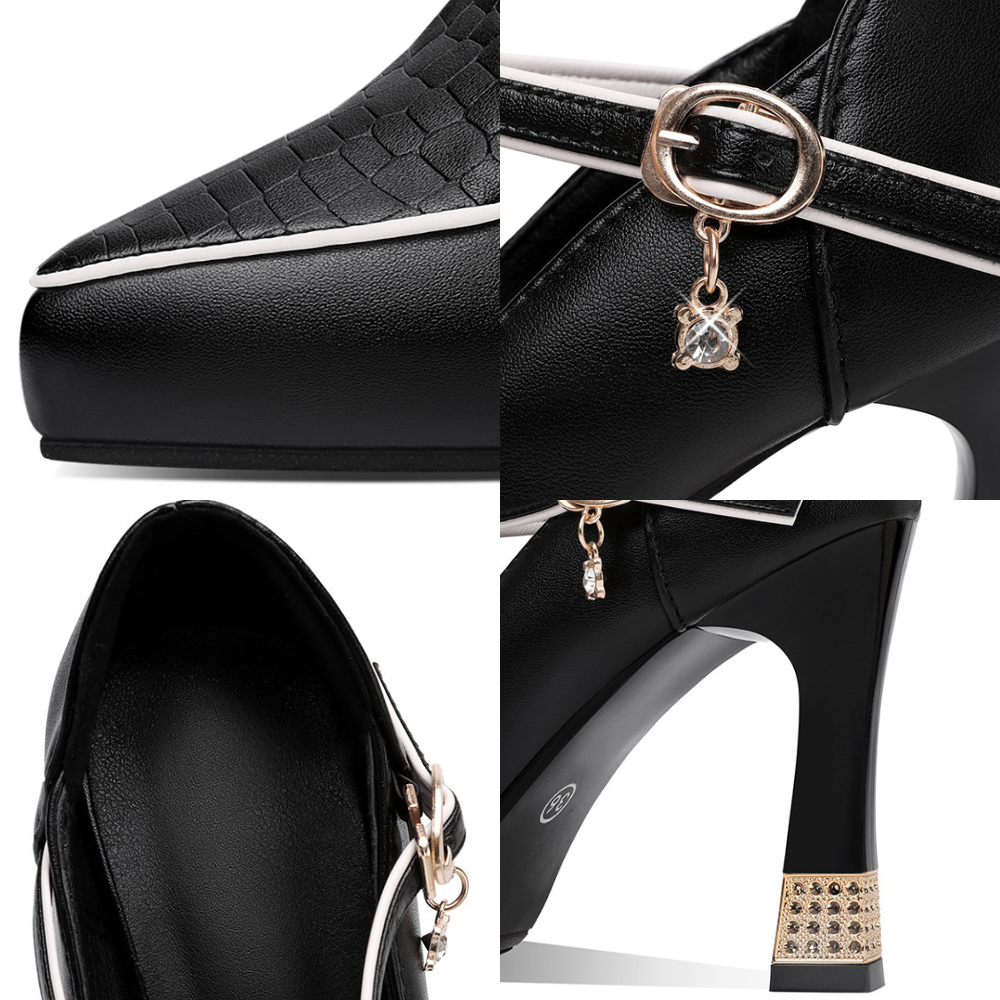 Aurora | T-Bar Jewel Heels
