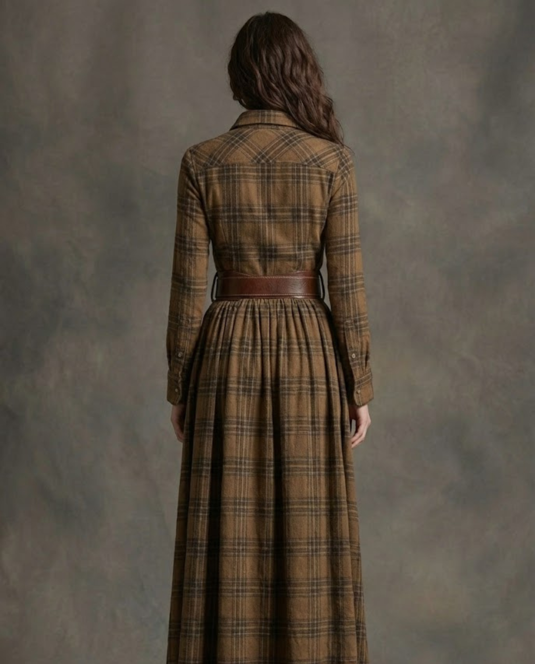 Kinsley | Vintage Style Maxi Shirt Dress