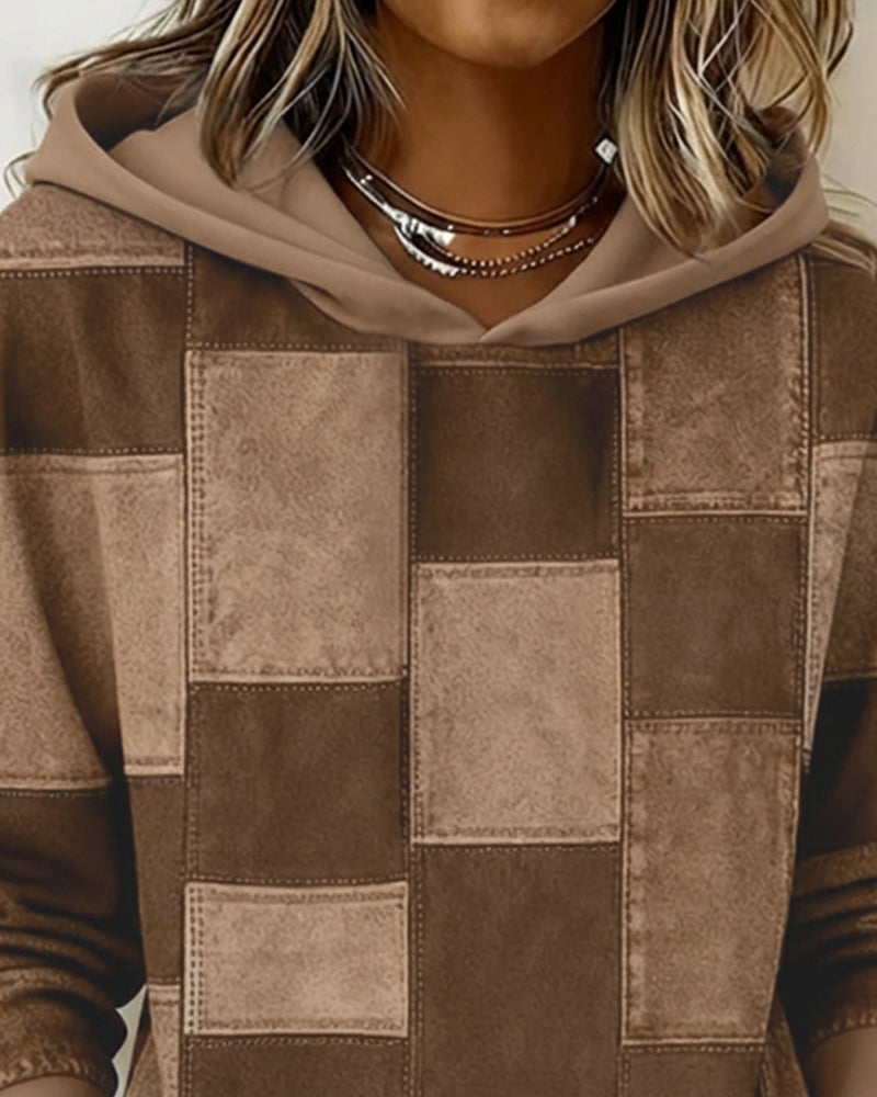 Ciana │ Stylish Checkered Hoodie