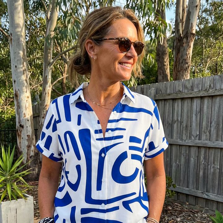 Arvo | Casual Abstract Summer Blouse