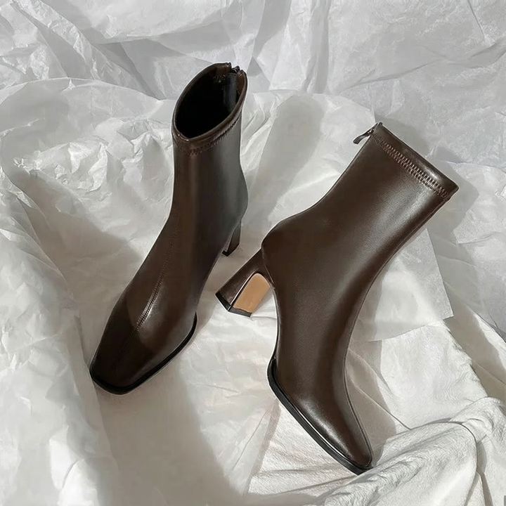 Beluchi | Elegant Ankle Boots with Elongated Heel and Refined Design