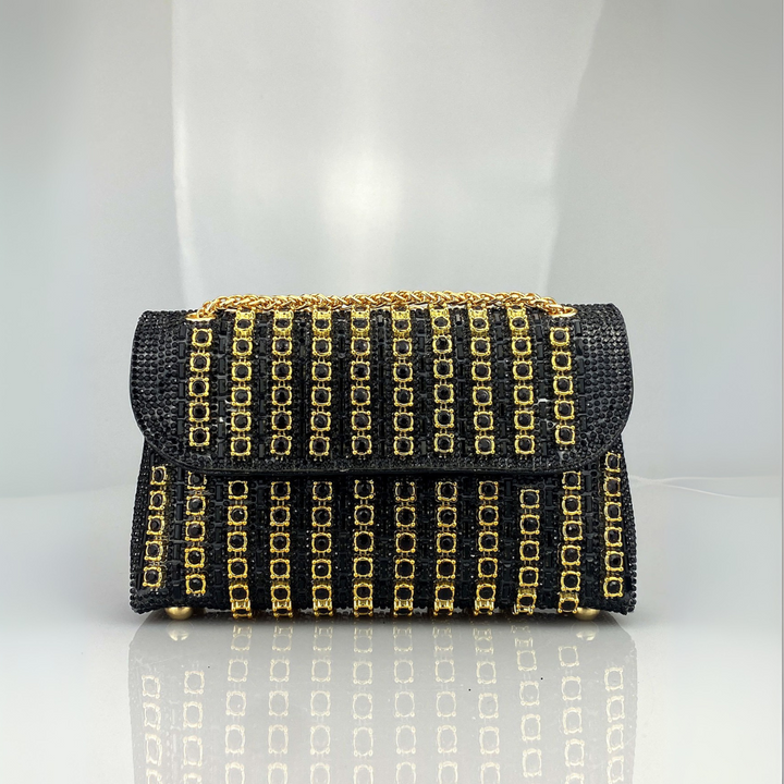 Lucianne │ Chic Chain Colored Diamond Shoulder Bag