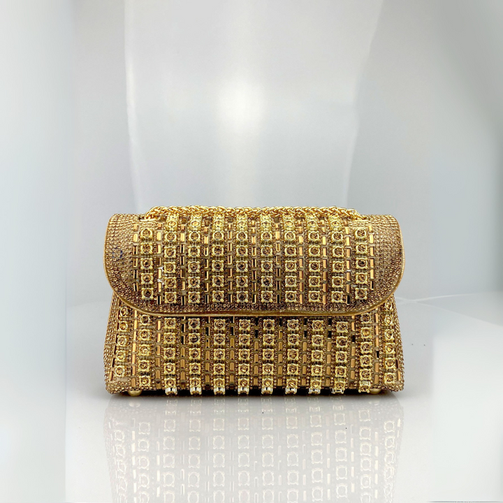 Lucianne │ Chic Chain Colored Diamond Shoulder Bag
