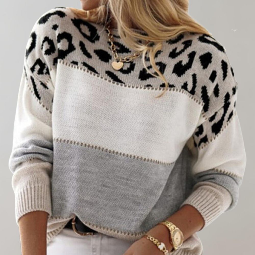 Jada | Elegant Leopard Sweater