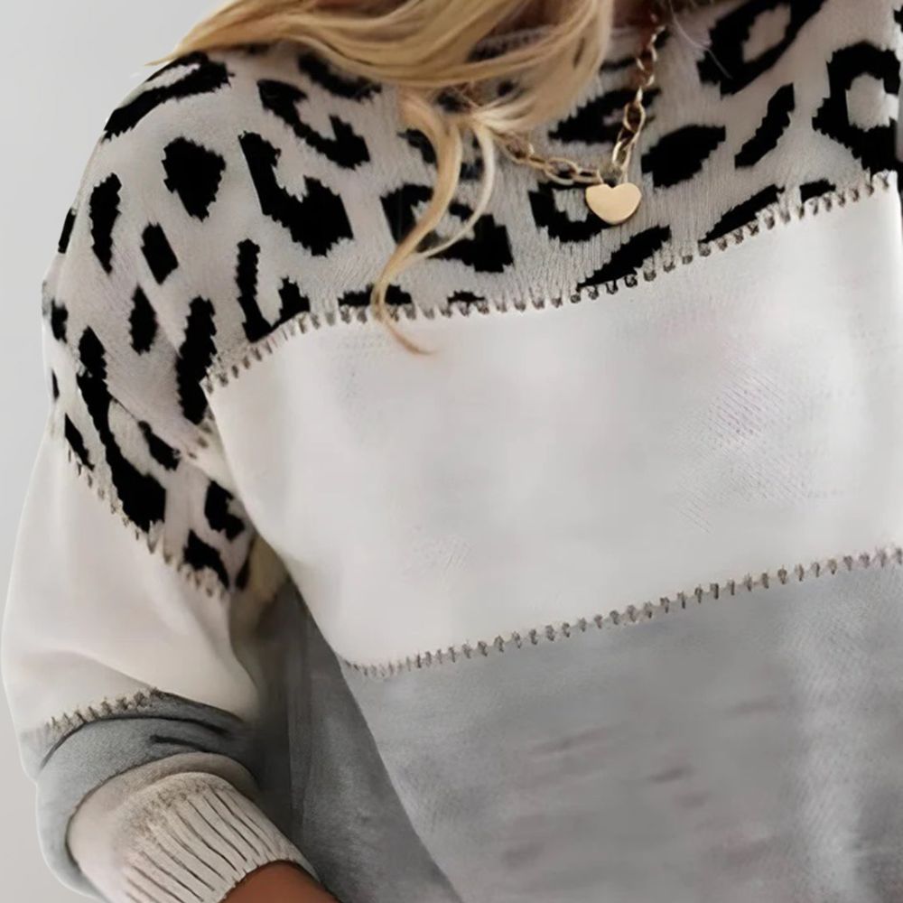 Jada | Elegant Leopard Sweater