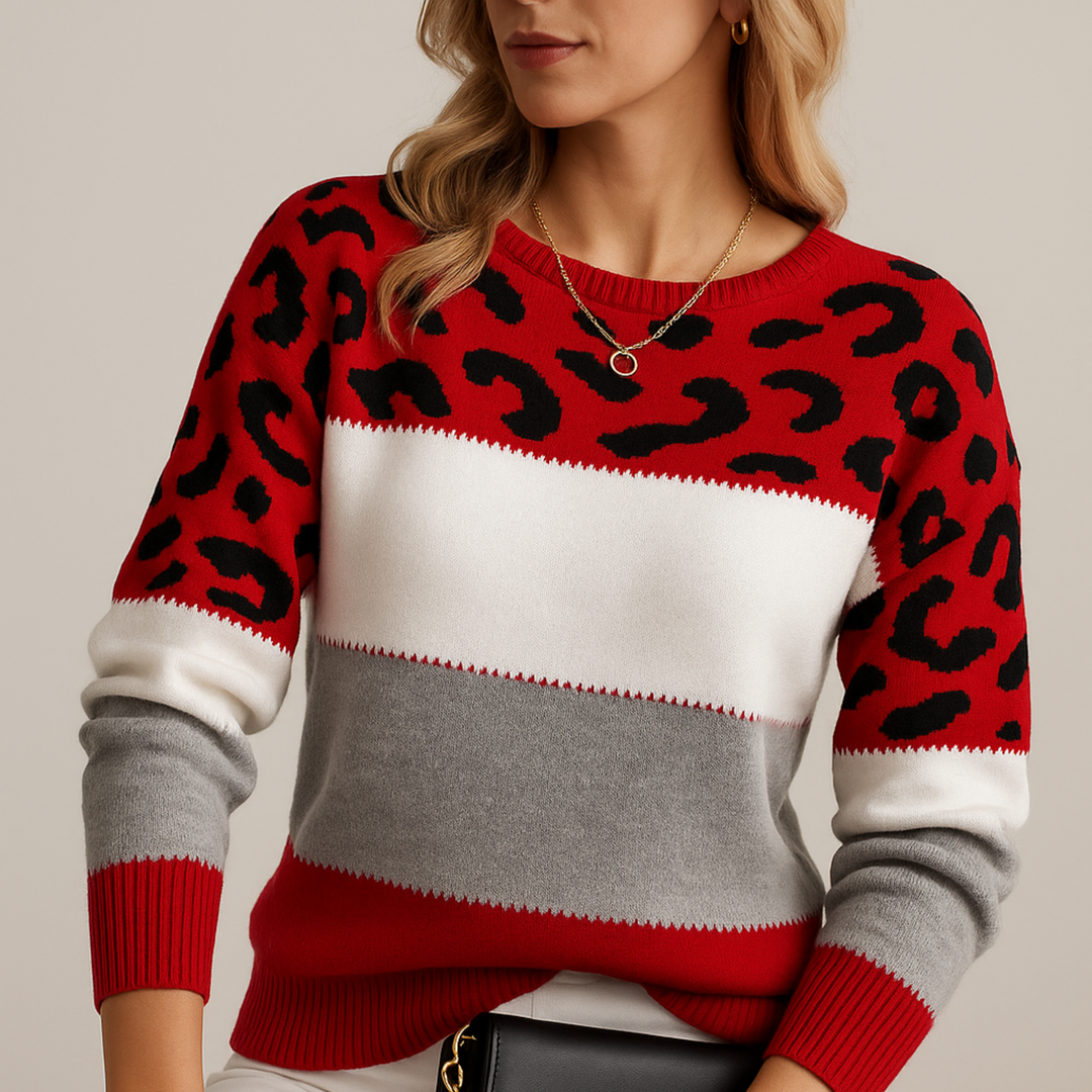 Jada | Elegant Leopard Sweater