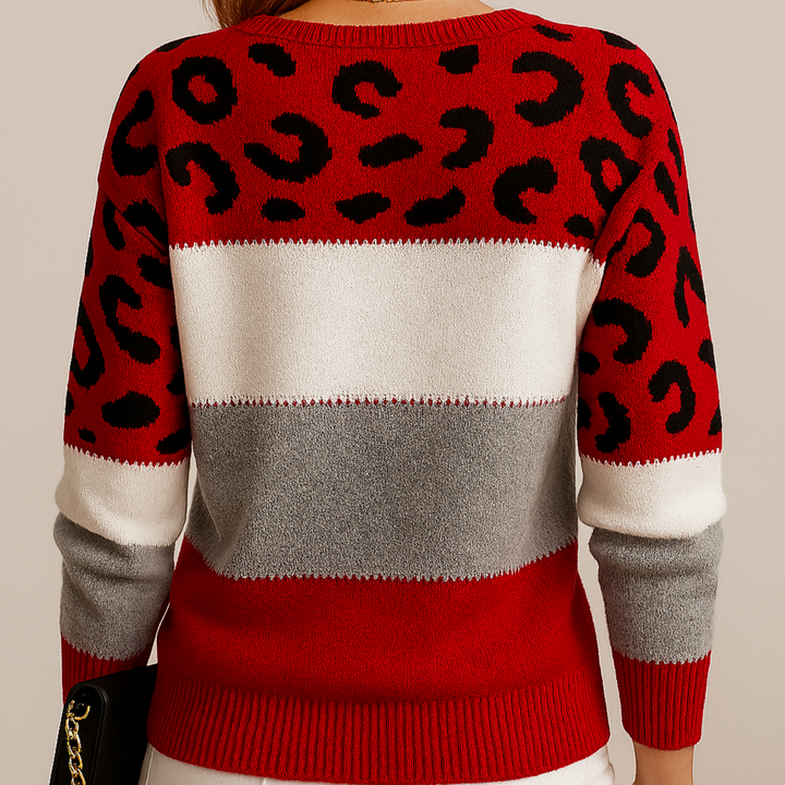 Jada | Elegant Leopard Sweater