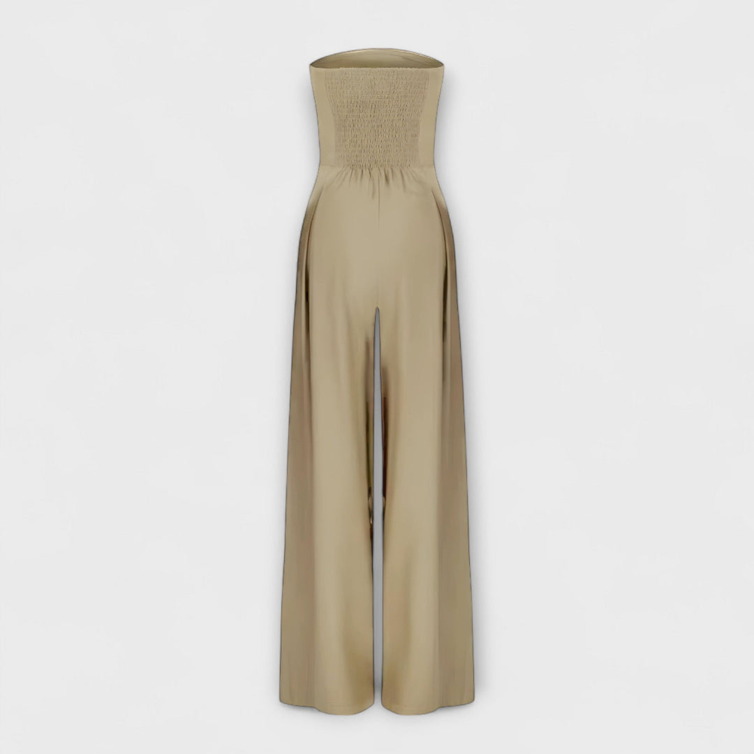 Emily | Stylish Strapless Wide-Leg Jumpsuit