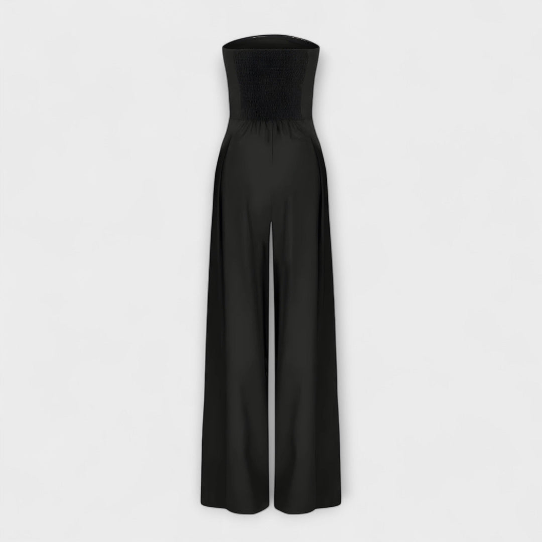Emily | Stylish Strapless Wide-Leg Jumpsuit