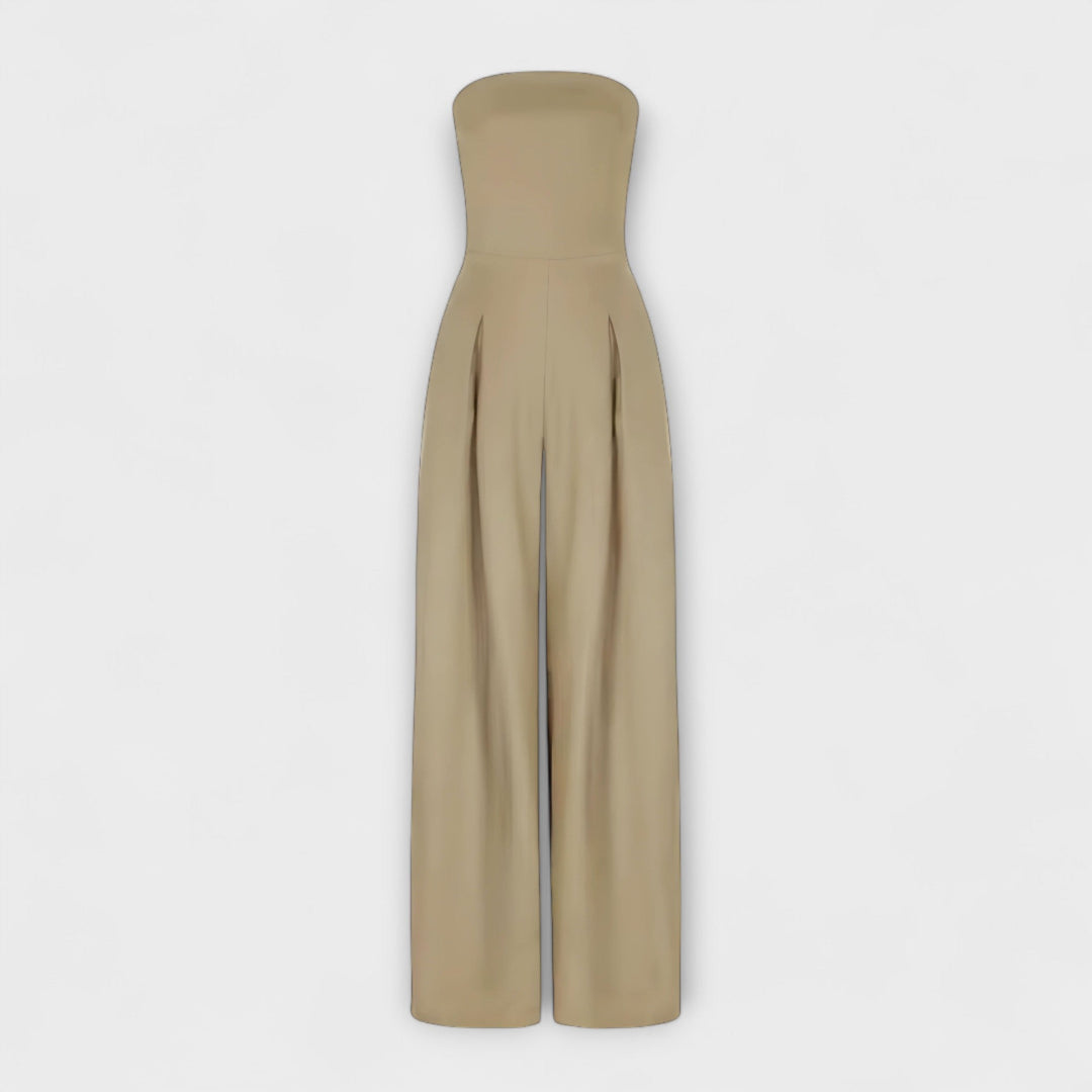 Emily | Stylish Strapless Wide-Leg Jumpsuit
