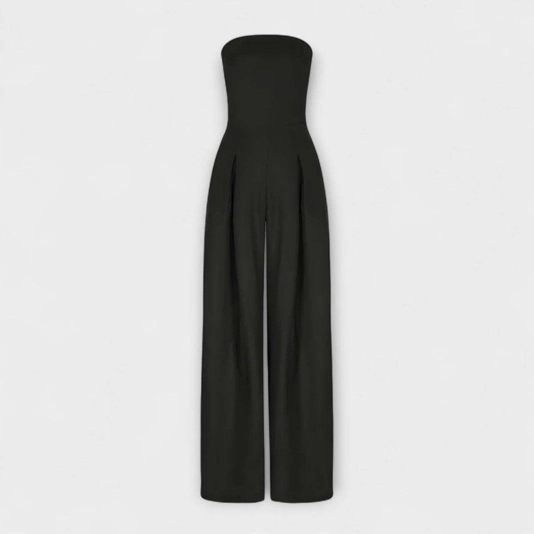 Emily | Stylish Strapless Wide-Leg Jumpsuit