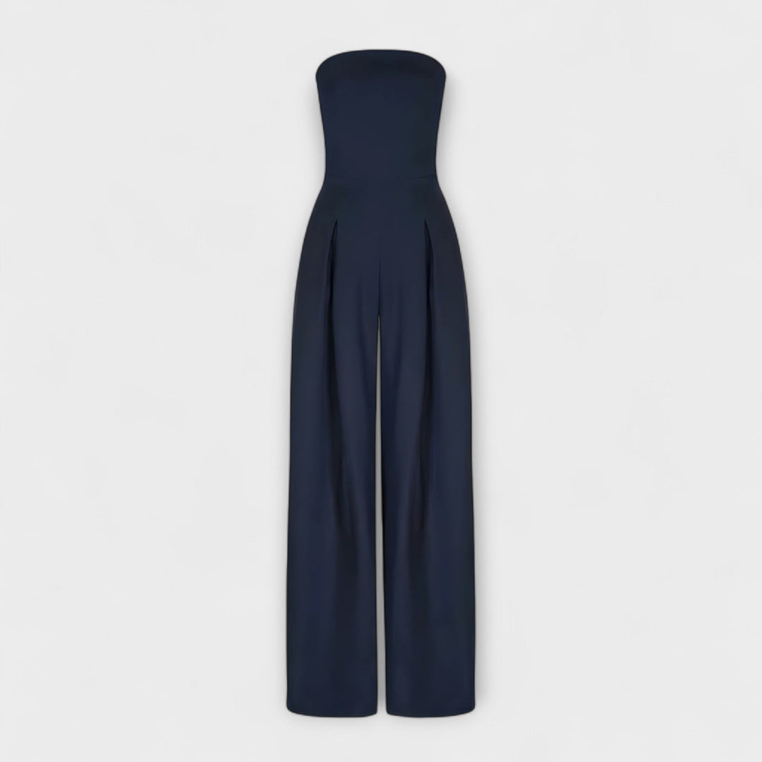 Emily | Stylish Strapless Wide-Leg Jumpsuit