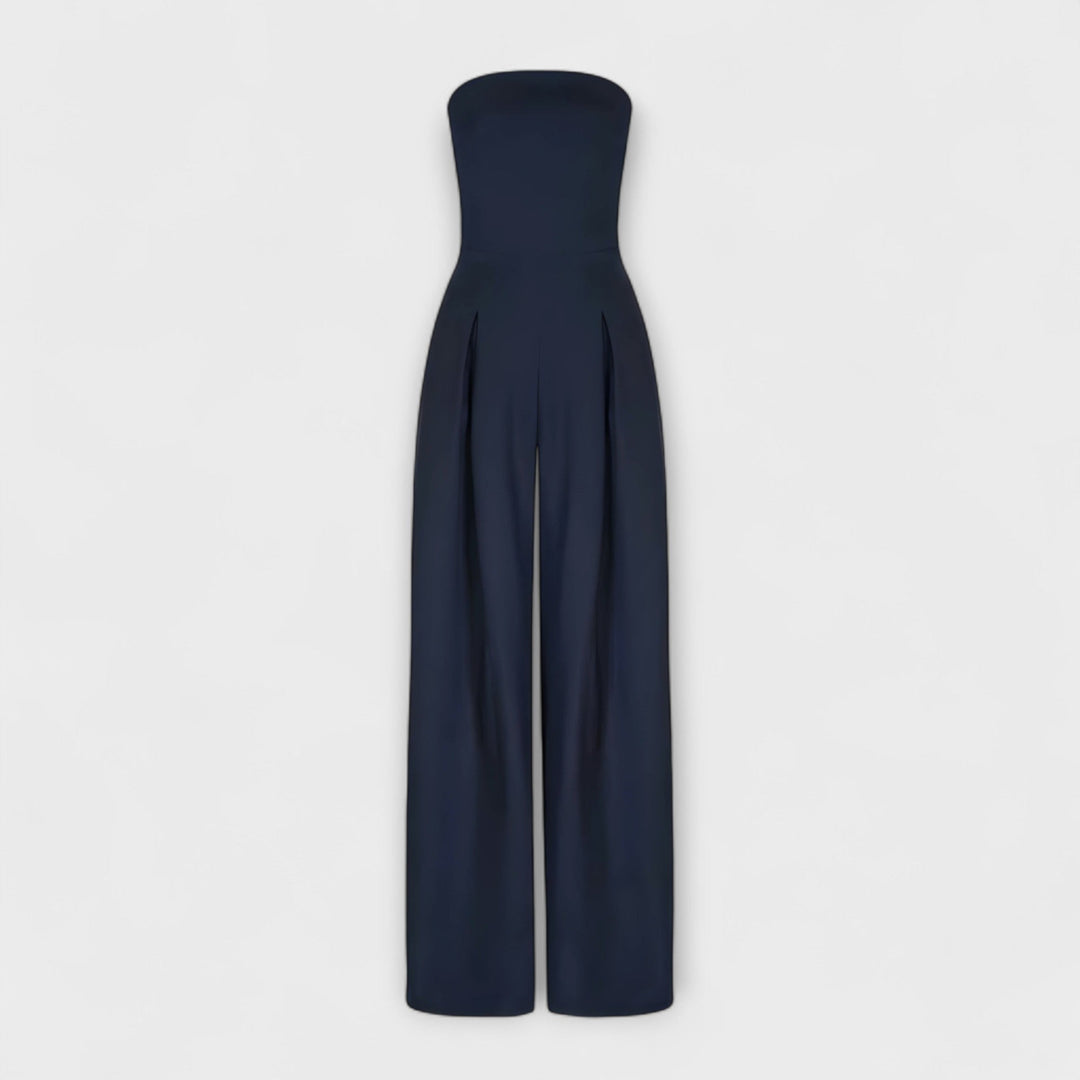 Emily | Stylish Strapless Wide-Leg Jumpsuit