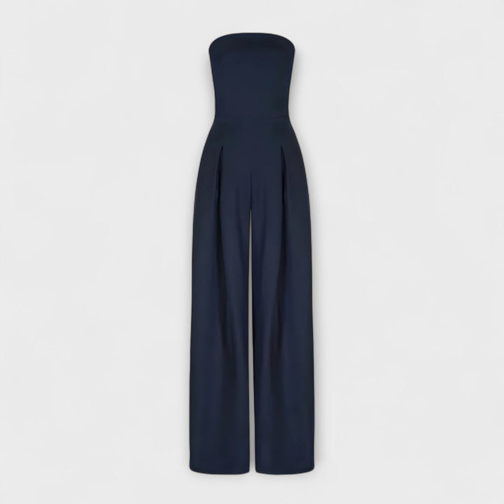 Emily | Stylish Strapless Wide-Leg Jumpsuit