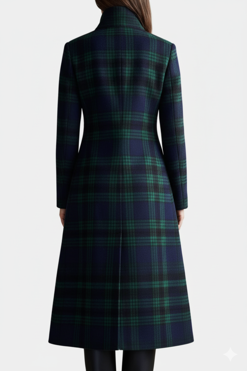 Rachel | Timeless Plaid Elegant Coat