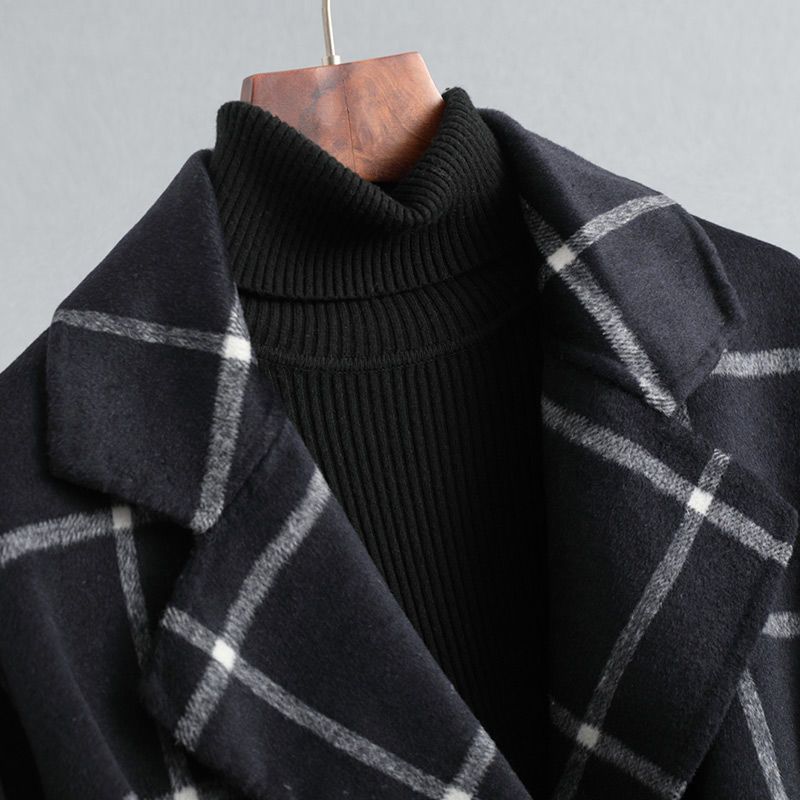 Lorraine | Retro Lapel Plaid Tweed Coat