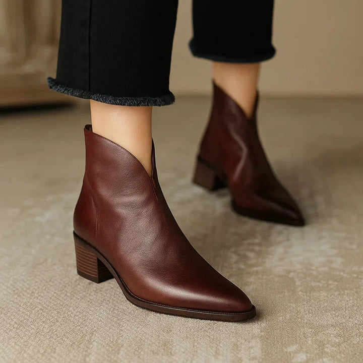 Vela │ Premium Leather Orthopedic Ankle Boots