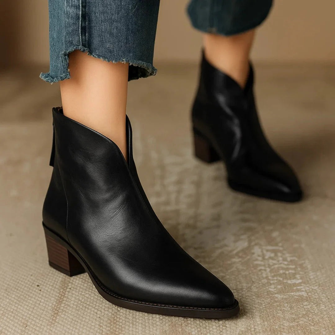 Vela │ Premium Leather Orthopedic Ankle Boots