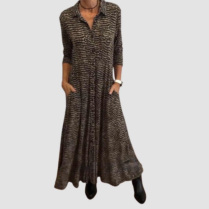 Brooke | Flowing Shirt Maxi Dress