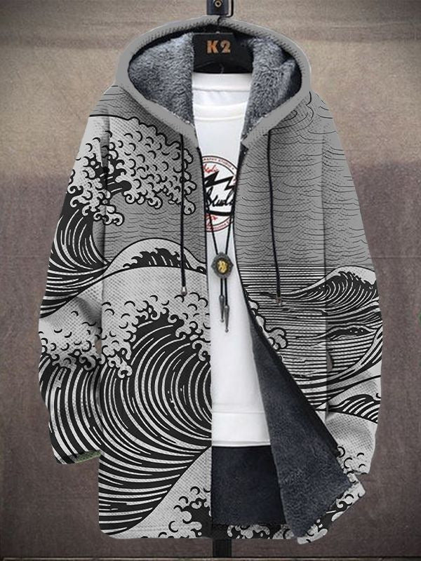 Nálha | Luxurious Art-Inspired Zip-Up Hoodie