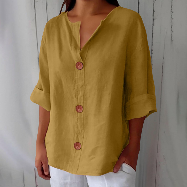 Noora | Relaxed Linen Blouse
