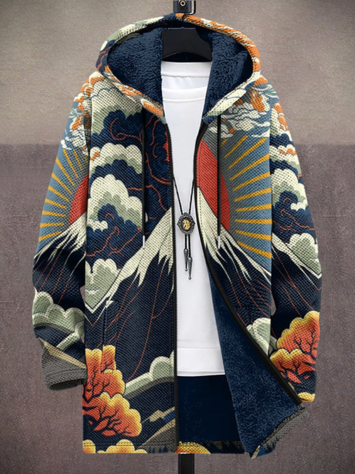 Kalina | Luxurious Art-Inspired Zip-Up Hoodie