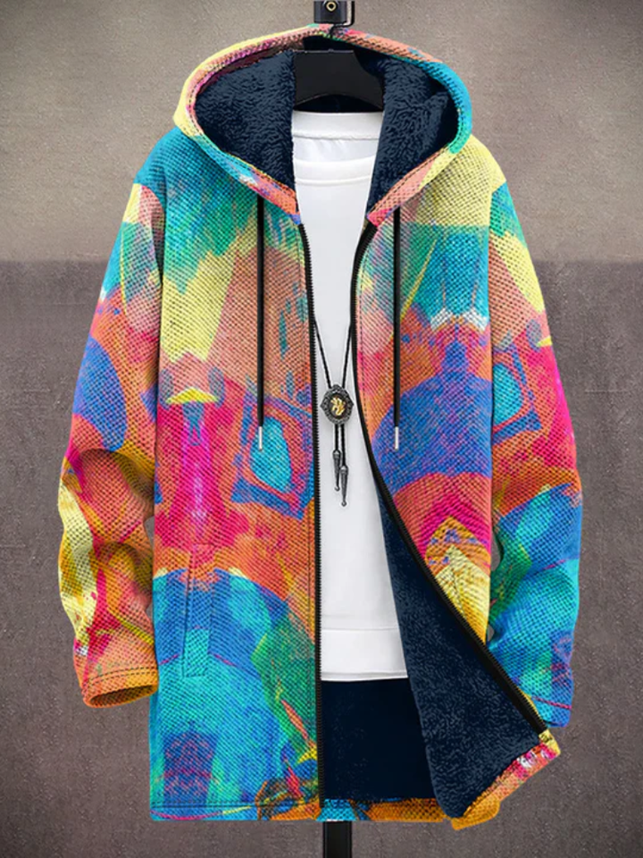 Tiarna | Luxurious Art-Inspired Zip-Up Hoodie