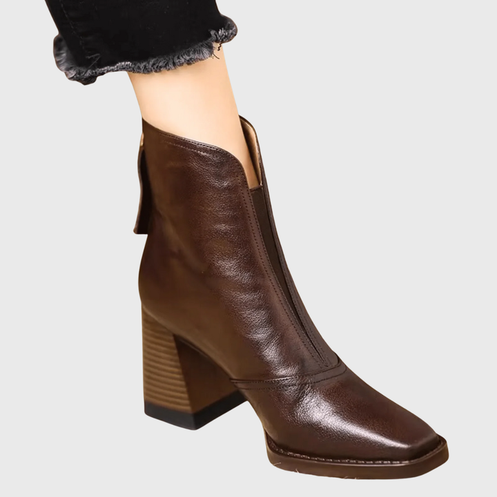 Ora | Elegant Mid-Heel Ankle Boots