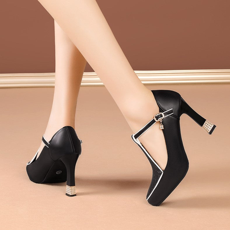 Aurora | T-Bar Jewel Heels