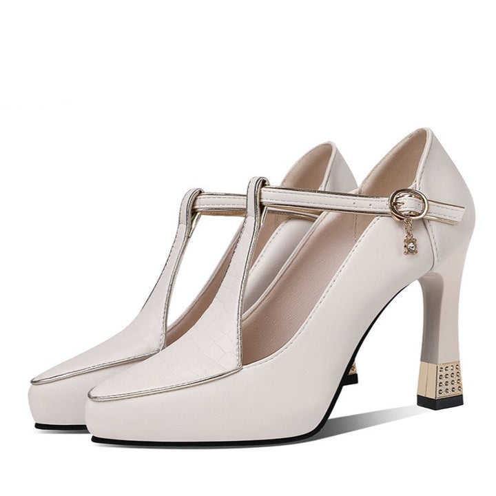 Aurora | T-Bar Jewel Heels