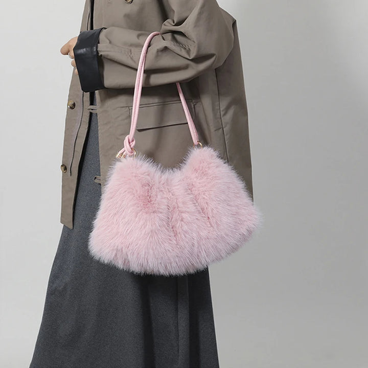 Mallory | Plush Shoulder Handbag