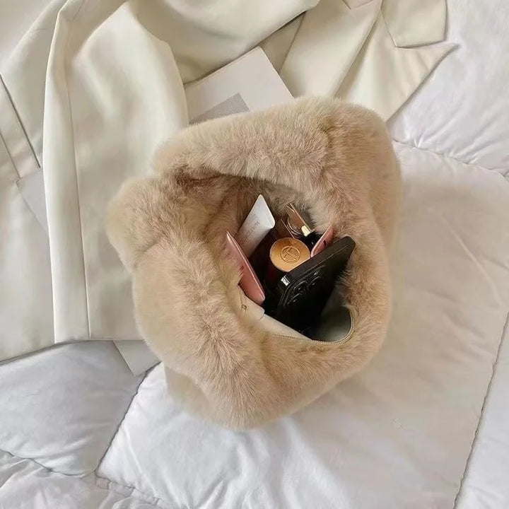 Danica | Plush Faux-Fur Shoulder Bag