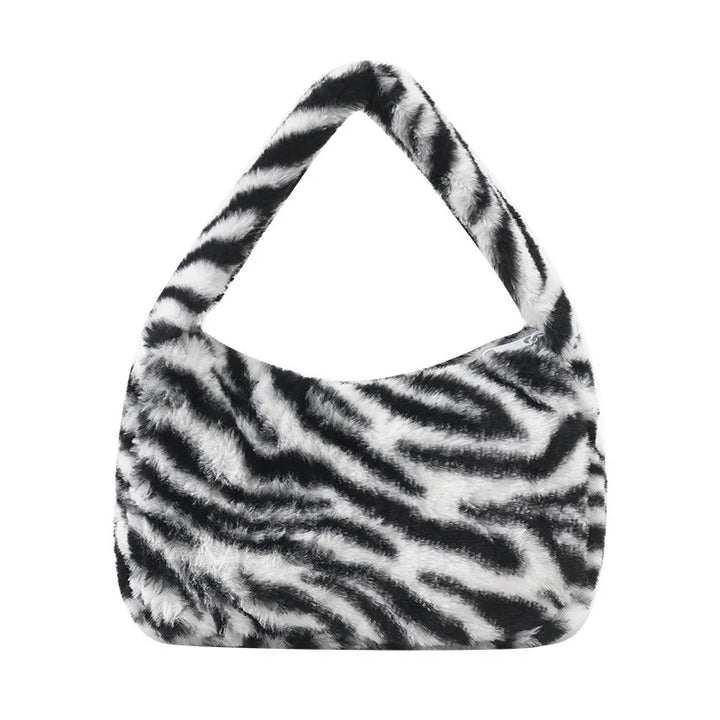 Marla | Leopard Plush Shoulder Bag