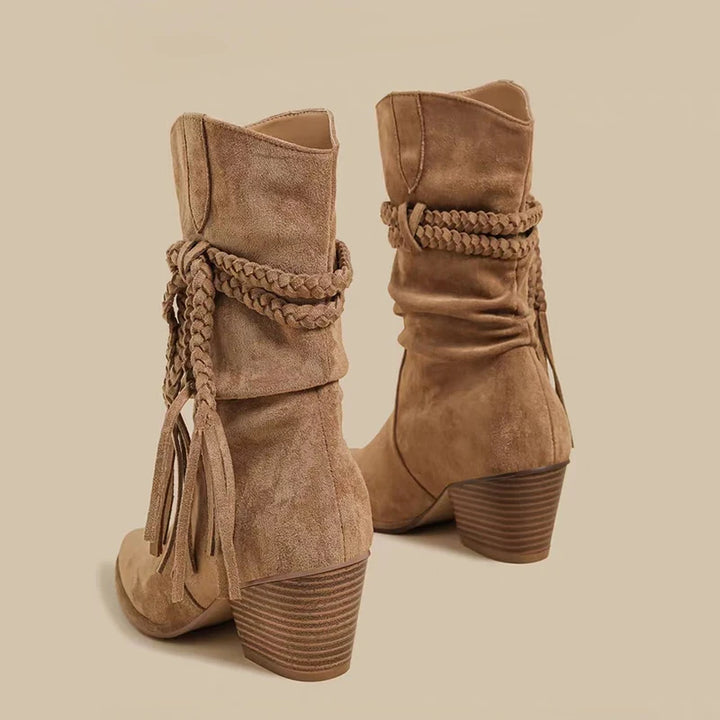 Eileen | Fringe Suede Boots