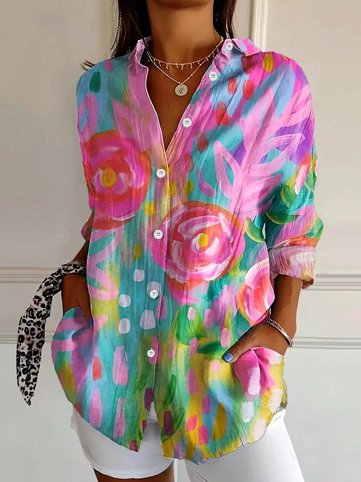 Ariella | Colorful Pattern Blouse