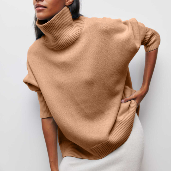Avery | Elegant High Neck Sweater