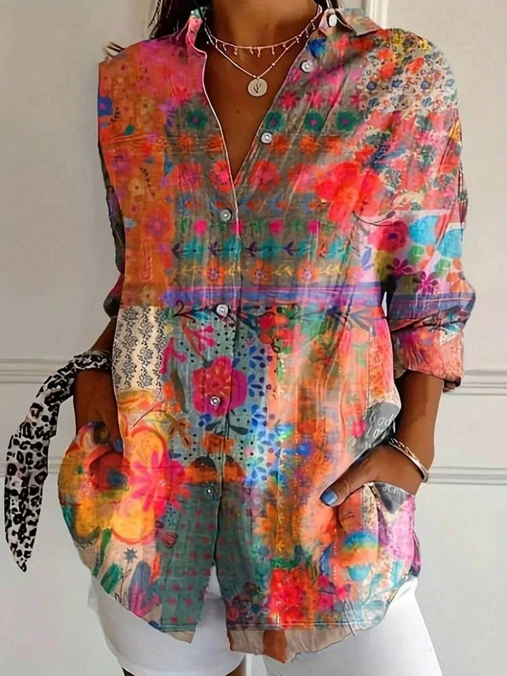 Ariella | Colorful Pattern Blouse
