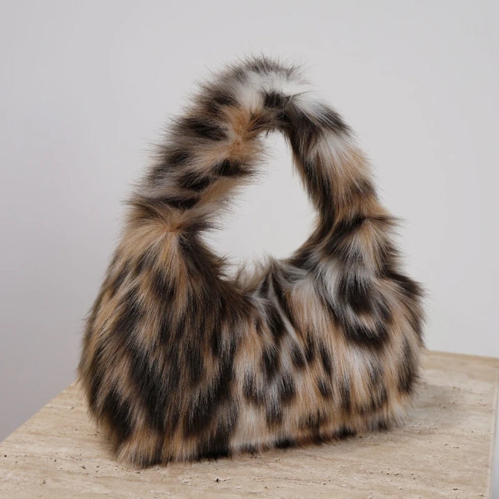 Mabel | Faux Fur Hobo Shoulder Bag