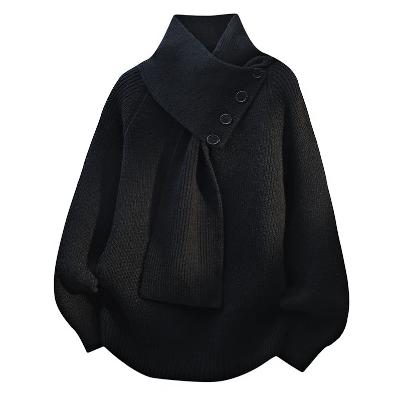 Maxine | Cozy Scarf-Neck Sweater