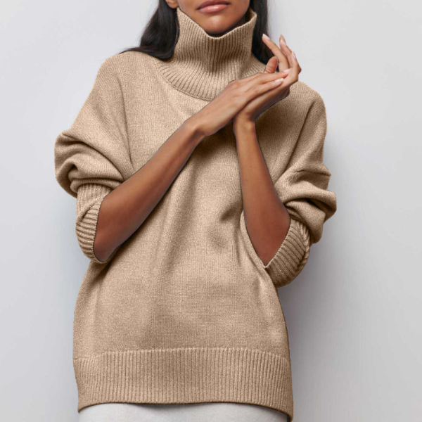 Avery | Elegant High Neck Sweater