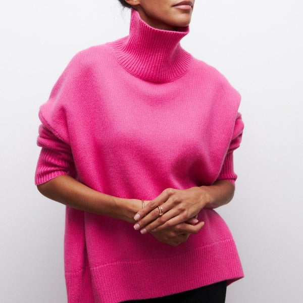 Avery | Elegant High Neck Sweater