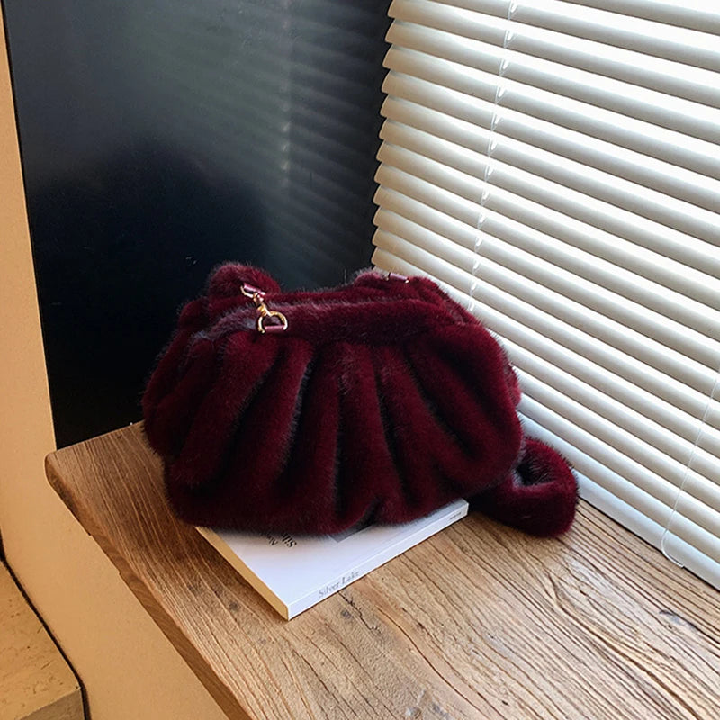 Elowen | Plush Gathered Shoulder Bag