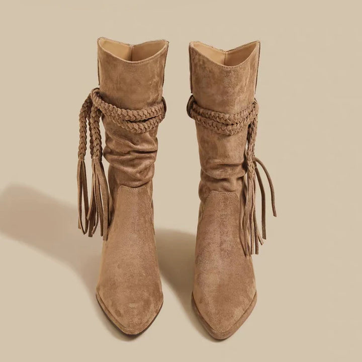 Eileen | Fringe Suede Boots