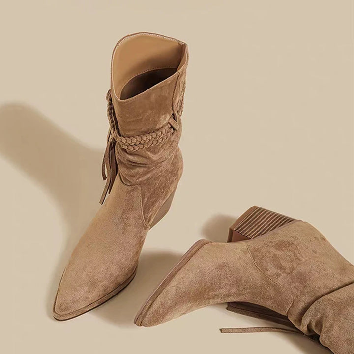 Eileen | Fringe Suede Boots